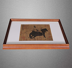 汉滨书画装裱配框服务案例